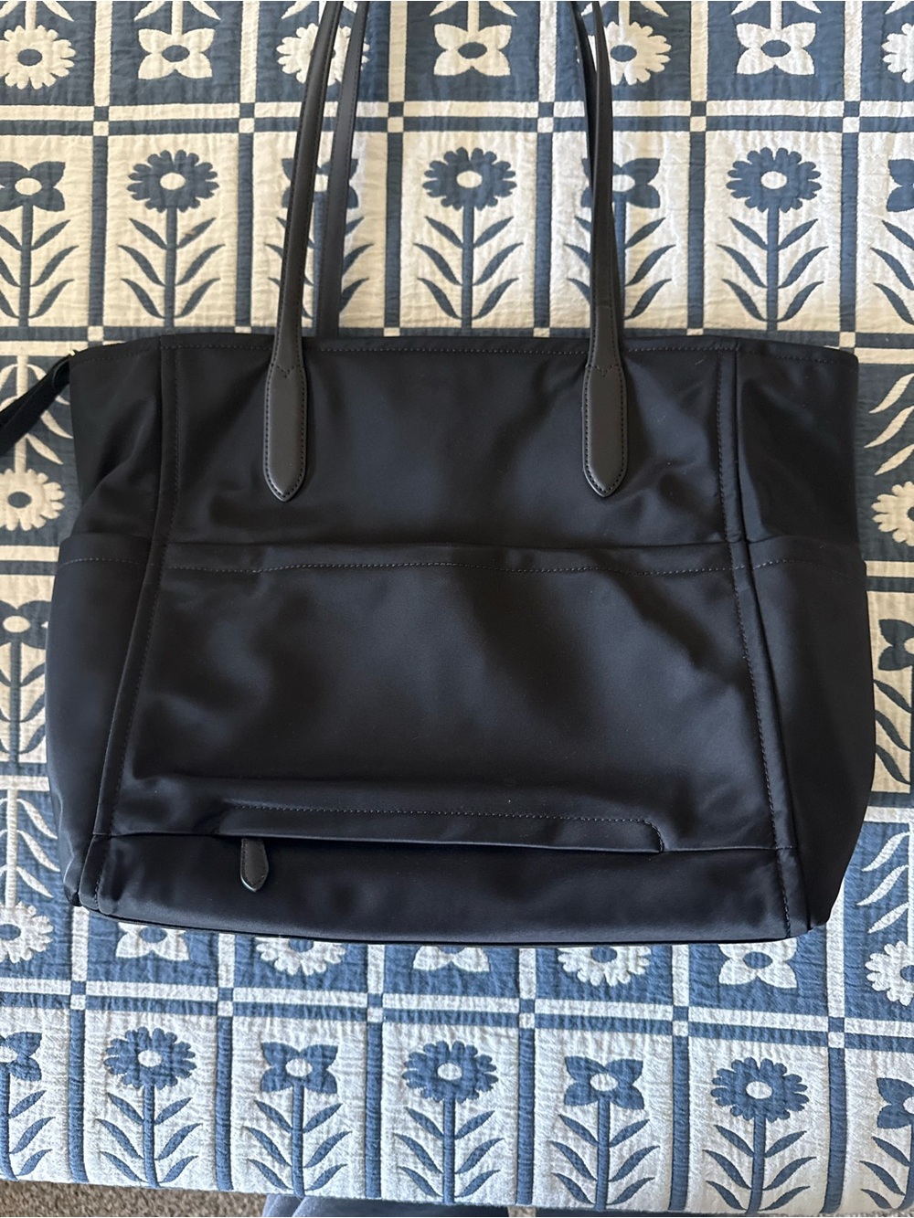 kate spade Black Nylon Tote with Front Zip Pocket - Picture 3 of 5